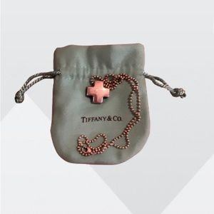 Tiffany & Co. Roman Cross Necklace 16" Silver 925 w/pouch